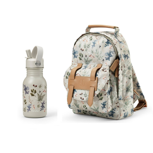 Elodie Details - BackPack MINI Backpack - Fairytale Forest + Water Bottle - Fairytale Forest - SET