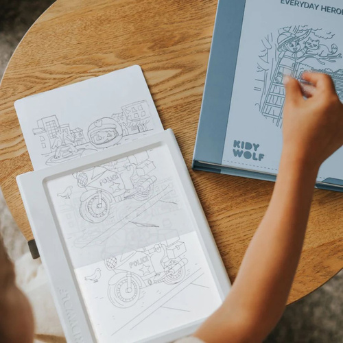 KIDYWOLF – refill set for KIDYDRAW-PAD 6+, Everyday heroes