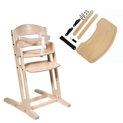 BabyDan - DanChair feeding chair + DanTray tray SET, white wash