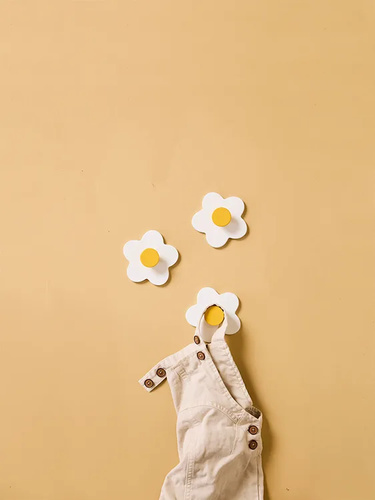 Kid's Concept - Hook flower white 3 pcs