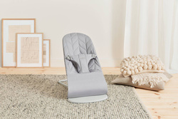 BABYBJÖRN - Bouncer Woven - Light Grey, Petal Quilt