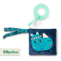 LILLIPUTIENS - Multifunctional mini-book with rustling foil and teether Marius rhinoceros 6 m +