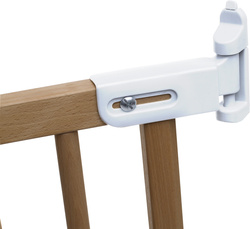 Baby Dan - Safety gate Flexi Fit, Wood, White