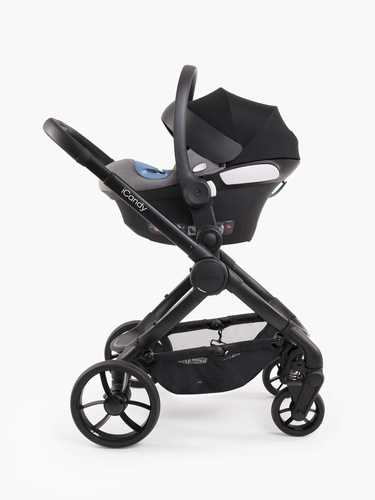 iCandy Peach 7 Pushchair and Carrycot Black - Complete Bundle