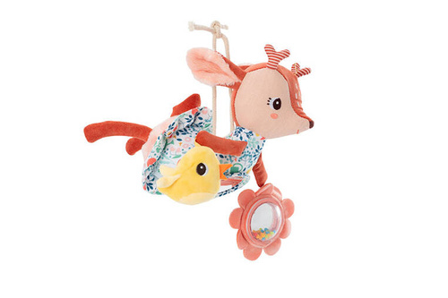 LILLIPUTIENS Multifunctional cuddly toy for hanging, Deer Stella, 3 m+