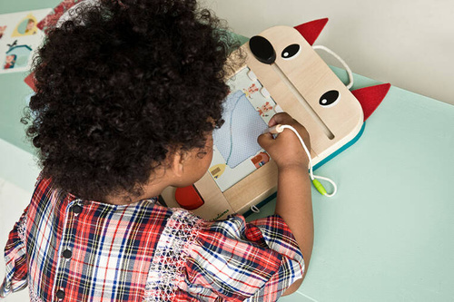 LILLIPUTIENS - Wooden board - manuscript Wolf Louis 2 years+