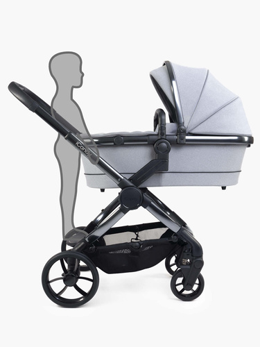 iCandy Peach 7 Pushchair and Carrycot Light Grey - Complete Bundle