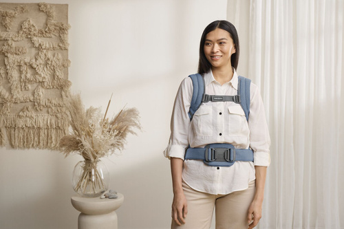 BABYBJORN - Baby Carrier Harmony, Woven, Blue mélange