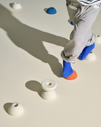 MODU - 3x Foam Ball, sand grey / honey yellow