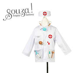 Souza! -  Kostium doktora lekarza zestaw z opaską i akcesoriami 4-7 lat