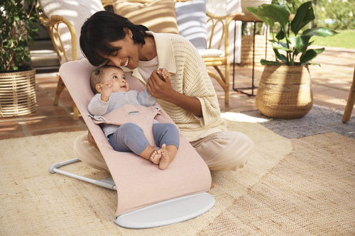 BABYBJÖRN - Bouncer BLISS Woven - Light pink mélange