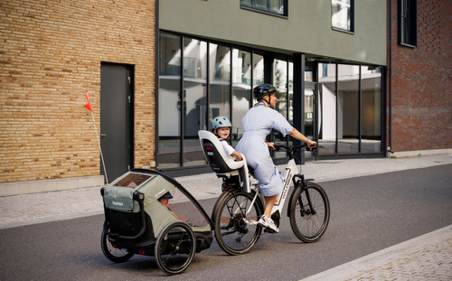 Hamax - Outback Next Bike Trailer, double, dusty green