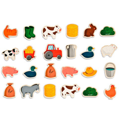 Janod - Farma wooden magnets 24 pieces