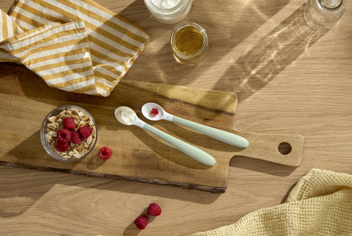 BABYBJÖRN - Baby feeding spoon, 2-pack, Powder Green
