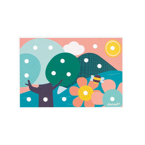 Janod - The first wooden mosaic 2+ puzzle