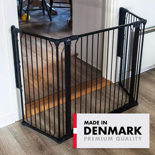 Baby Dan - Carl Wide outdoor safety gate, black