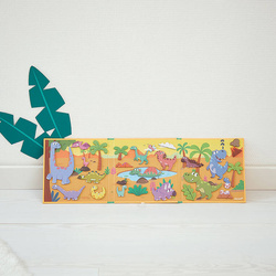 Janod - Magnetyczna układanka Dinozaury Magneti'stories 3+