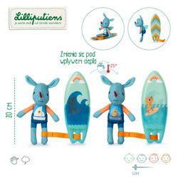 LILLIPUTIENS Magic surfer Dragon Joe cuddly bath toy 12 m+