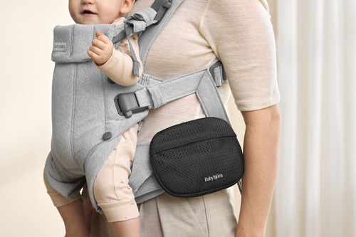 BABYBJORN - Pocket Pouch for Baby Carrier, Mesh, Black