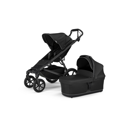 Wózek Thule Urban Glide 4-wheel - Black on Black + gondola - ZESTAW