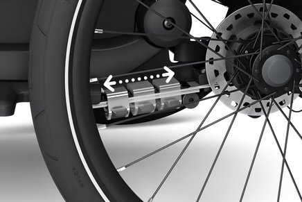 Child bicycle trailer, single - Thule Chariot Sport 2 - Natural Gold