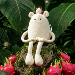 DOUDOU - MIAM! No Name Dragon Fruit, 40 cm, white