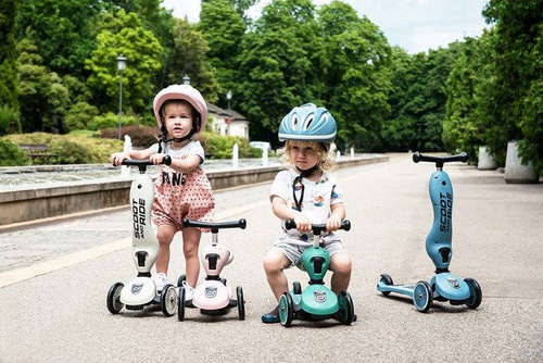 SCOOTANDRIDE - Highwaykick 2in1 Ride and scooter 1-5 years Rose