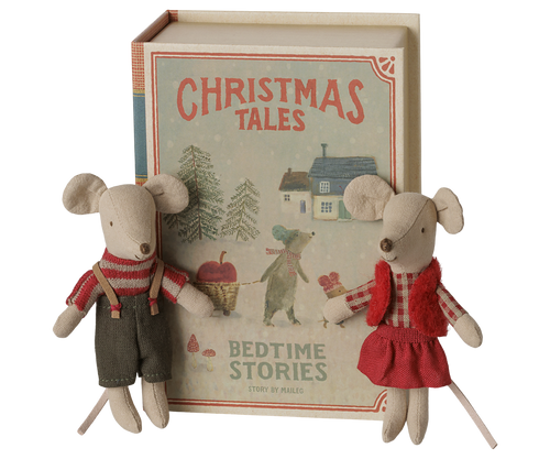 MAILEG – Christmas twins, little sister and brother in a book