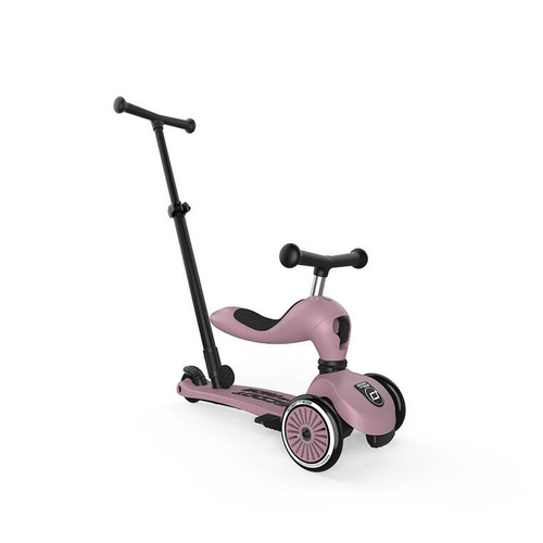 SCOOTANDRIDE - Highwaykick Push and Go 2in1 Ride and scooter 1-5 years Wildberry
