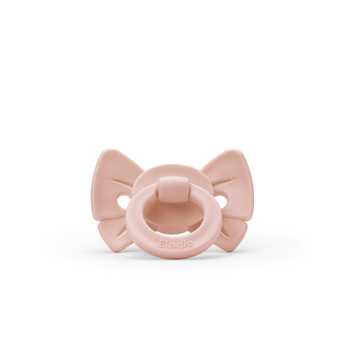 ELODIE DETAILS - Binky Bow silicone pacifier 3m+, misty pink