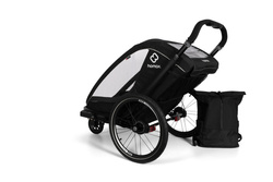 Hamax - Bike trailer for kids  BREEZE ONE + Jogger wheel - Black