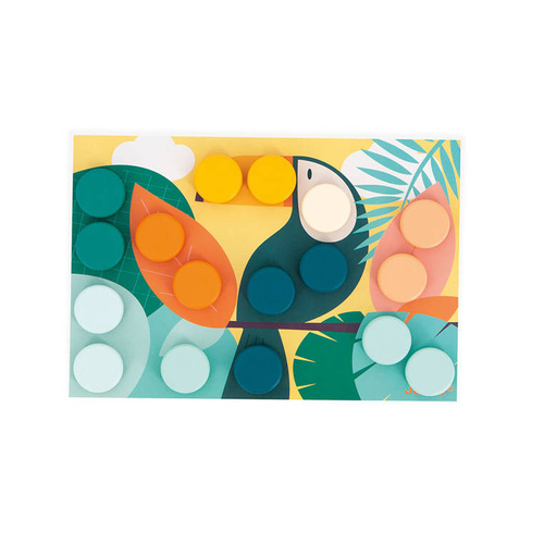 Janod - The first wooden mosaic 2+ puzzle