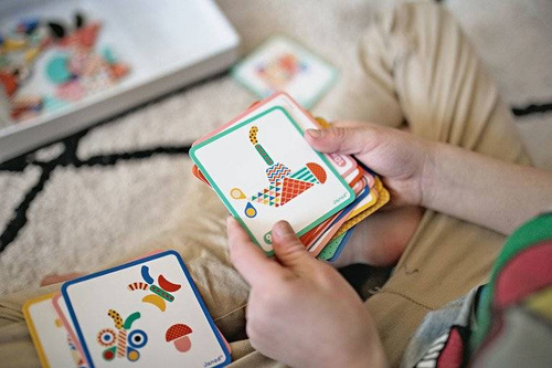 Janod - Magnetic puzzle Funny faces Boy Magnetibook collection 2018