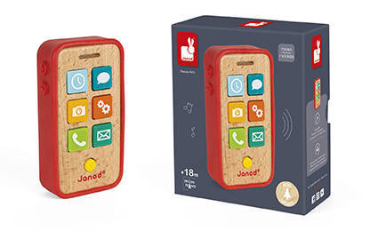 Janod - Wooden telephone with sounds
