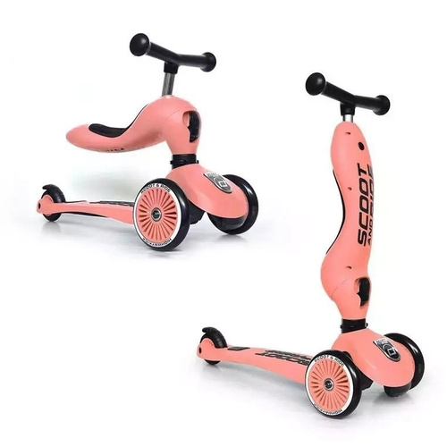 SCOOTANDRIDE - Highwaykick 2in1 Ride and scooter 1-5 years Peach