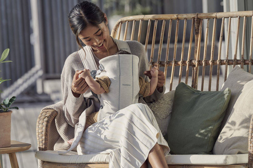 BABYBJÖRN - Baby Carrier MINI 3D Jersey, Light beige