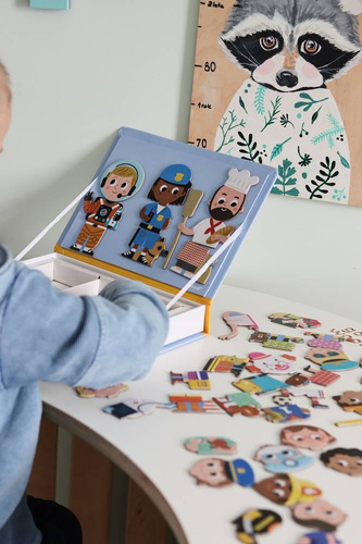 Magnetyczna układanka Zawody Magnetibook, Janod