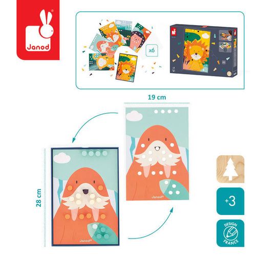 Janod - WOODEN MOSAICS 3+