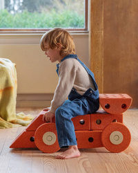 MODU - 4 x foam wheels, burned orange