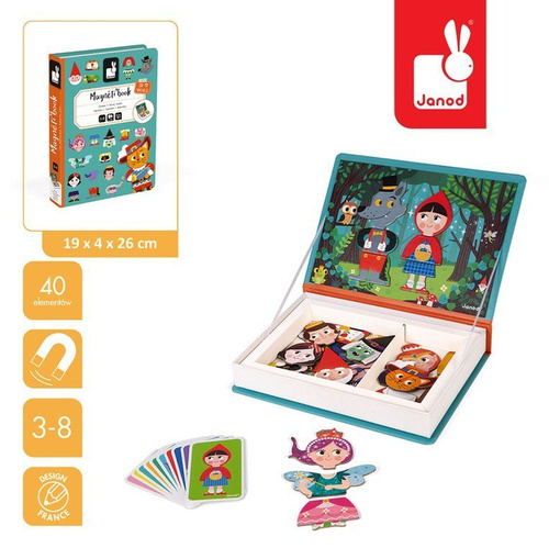 Janod - Magnetic puzzle World of fairy tales Magnetibook
