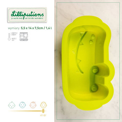 LILLIPUTIENS - Silicone Baking Mold Little Cook, Anatol Crocodile, 4+
