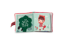 LILLIPUTIENS - Miękka mini-książeczka wielofunkcyjna z silikonowym gryzakiem Czerwony Kapturek 6 m+