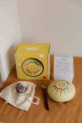 TAMBÚ - Baby Tambú 6" tongue drum, 8 tones, yellow mellow