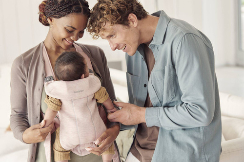 BABYBJÖRN - Baby Carrier MINI 3D Jersey, Light pink