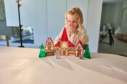 CLEVERCLIXX – Christmas Village Advent Calendar magnetic tiles - 46 el.
