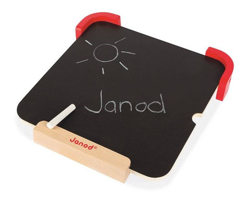 Janod - Wooden magnetic puzzle with blackboard I'm learning colors