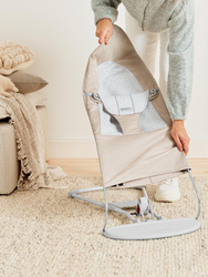 BABYBJÖRN - Bouncer Balance Soft  Beige/Grey, Woven/Jersey