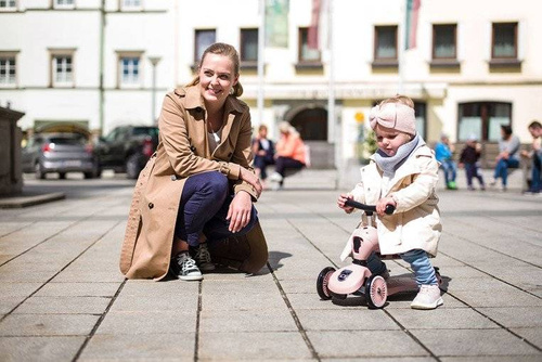 SCOOTANDRIDE - Highwaykick 2in1 Ride and scooter 1-5 years Rose