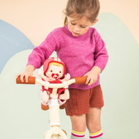 LILLIPUTIENS - Lena doll in a bicycle seat +18m