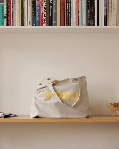 MODU - Travel bag - Sand Grey / Honey Yellow